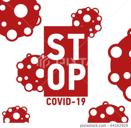 Stop Coronavirus or covid-19 poster concept,... - Stock Illustration ...