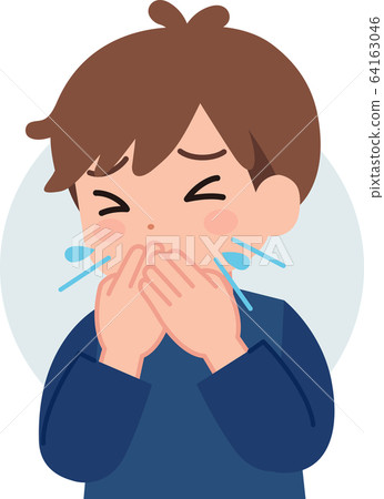 Cough, sneeze, baby boy - Stock Illustration [64163046] - PIXTA