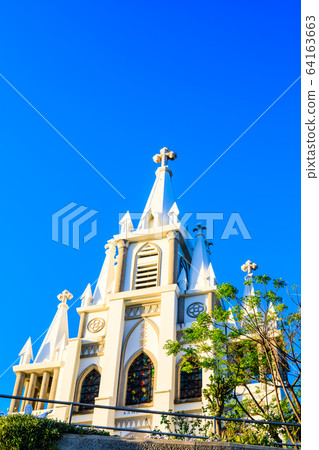 Morning view of Magome Church [Nagasaki City] 64163663
