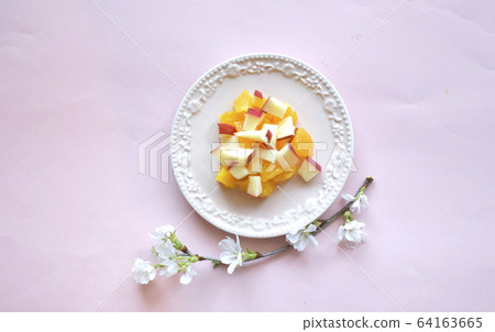 Fruit salad and cherry blossom Fruit salad and cherry blossom 64163665