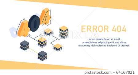 Design template for web page with 404 error,infographics, hero images. Flat isometric vector illustration isolated on white background Design template for web page with 404 error,infographics, hero images. Flat isometric vector illustration isolated on white background 64167021