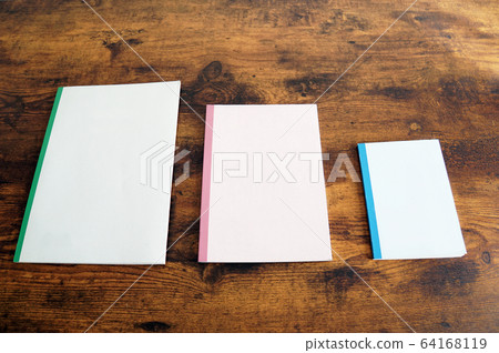 Large, medium and small notebook Large, medium and small notebook 64168119