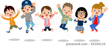 孩子們跳 64169110