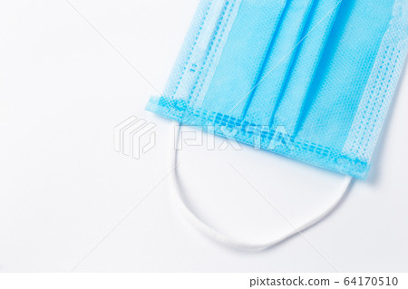 close up hygienic mask on white background, equipment medical concept. close up hygienic mask on white background, equipment medical concept. 64170510