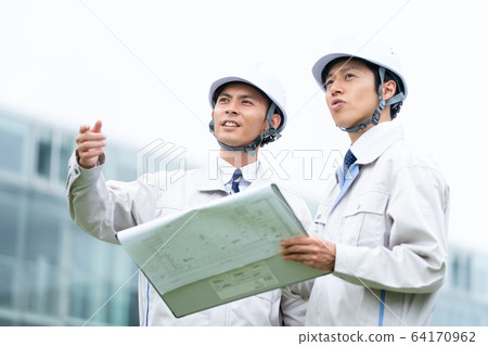 工人，總承包商，建築，施工 64170962