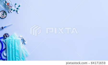 Oral quarantine prevention medical treatment concept protection Virus Protection concept mask medicine medicine 64171659