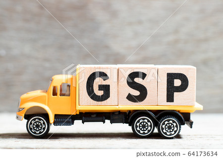 Truck hold letter block in word GSP 64173634