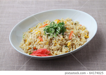 Fried rice on a plate Fried rice table cloth Fried rice on a plate Fried rice table cloth 64174025