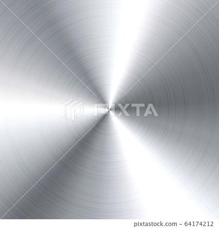 Realistic brushed metal texture. Polished stainless steel background. Vector illustration. Realistic brushed metal texture. Polished stainless steel background. Vector illustration. 64174212