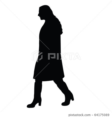 a woman body silhouette vector - Stock Illustration [64175089] - PIXTA