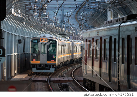 Hanshin Namba Line Kujo Station Hanshin 9000 series Hanshin Namba Line Kujo Station Hanshin 9000 series 64175551
