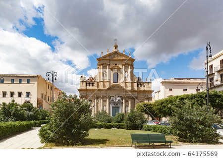 Santa Teresa alla Kalsa baroque church in Palermo, was built in 1686-1700 Santa Teresa alla Kalsa baroque church in Palermo, was built in 1686-1700 64175569