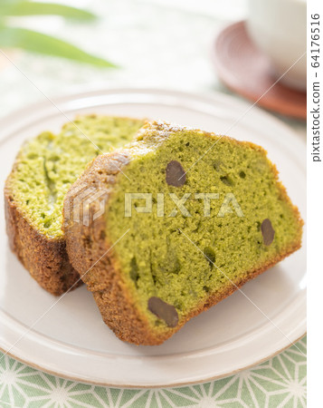 抹茶和紅豆磅蛋糕 64176516