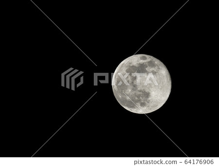 Yokohama cityscape in Japan The moon seen from Super Moon Yokohama 64176906