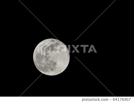 Yokohama cityscape in Japan The moon seen from Super Moon Yokohama Yokohama cityscape in Japan The moon seen from Super Moon Yokohama 64176907