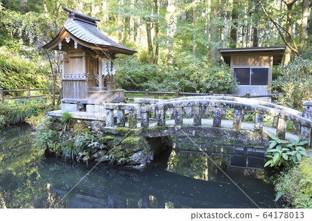 花azo神社轄區池塘茨城市北 花azo神社轄區池塘茨城市北 64178013
