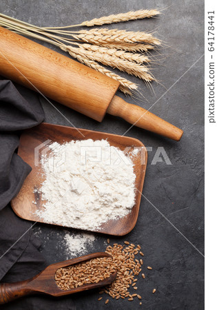 Various bread ingredients Various bread ingredients 64178441