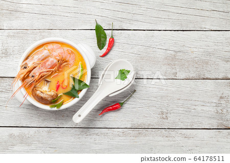 Tom Yum traditional Thai soup Tom Yum traditional Thai soup 64178511