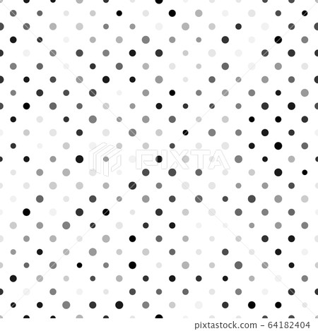 Seamless Polka Dot Pattern Grey Dots In Random Stock Illustration 64182404 Pixta