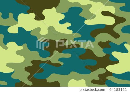 Seamless classic camouflage pattern. Camo fishing 64183131