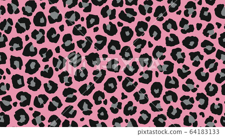Seamless leopard fur pattern. Fashionable wild 64183133