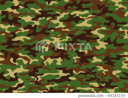 Seamless classic camouflage pattern. Camo fishing 64183159