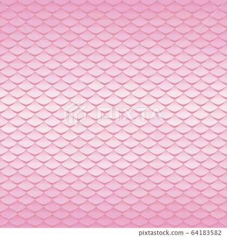Pink texture. Abstract scale pattern. Roof tiles 64183582