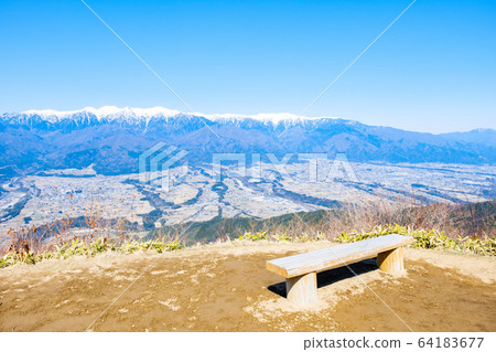 View of Inaya and the Central Alps from Jingatagatayama (Jinbagata Campsite) 64183677
