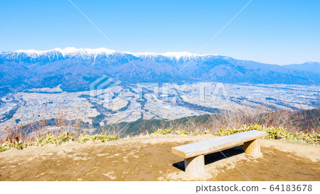 View of Inaya and the Central Alps from Jingatagatayama (Jinbagata Campsite) 64183678