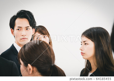 hard stare, adult, adults 64185455