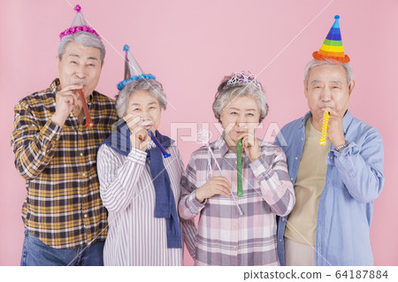 Happy senior life concept. Healthy activities in daily life of senior couple 343 Happy senior life concept. Healthy activities in daily life of senior couple 343 64187884