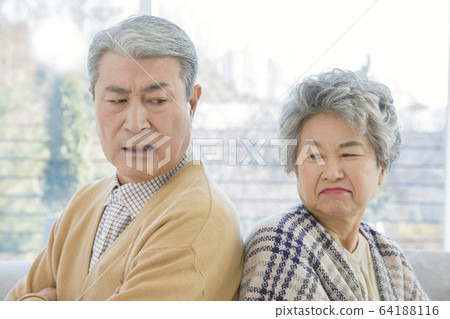 Happy senior life concept. Healthy activities in daily life of senior couple 159 64188116