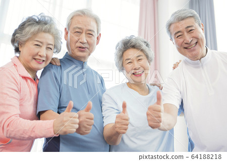 Happy senior life concept. Healthy activities in daily life of senior couple 082 Happy senior life concept. Healthy activities in daily life of senior couple 082 64188218