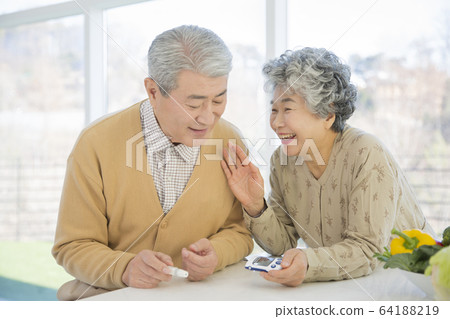 Happy senior life concept. Healthy activities in daily life of senior couple 207 Happy senior life concept. Healthy activities in daily life of senior couple 207 64188219
