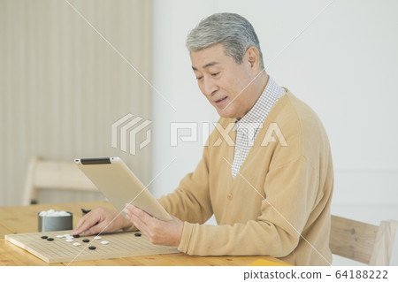 Happy senior life concept. Healthy activities in daily life of senior couple 124 Happy senior life concept. Healthy activities in daily life of senior couple 124 64188222