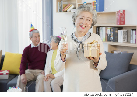 Happy senior life concept. Healthy activities in daily life of senior couple 049 Happy senior life concept. Healthy activities in daily life of senior couple 049 64188224