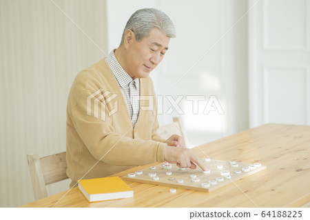 Happy senior life concept. Healthy activities in daily life of senior couple 087 Happy senior life concept. Healthy activities in daily life of senior couple 087 64188225