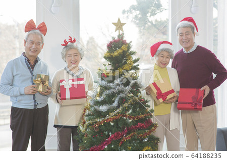 Happy senior life concept. Healthy activities in daily life of senior couple 051 64188235