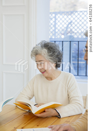 Happy senior life concept. Healthy activities in daily life of senior couple 019 Happy senior life concept. Healthy activities in daily life of senior couple 019 64188256