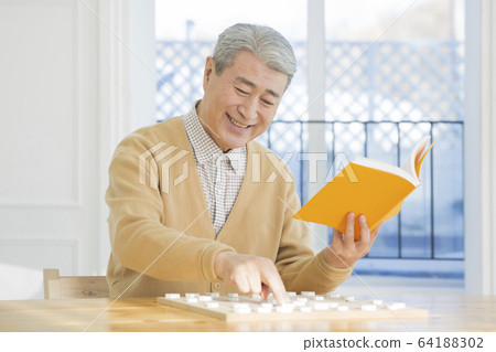 Happy senior life concept. Healthy activities in daily life of senior couple 090 Happy senior life concept. Healthy activities in daily life of senior couple 090 64188302