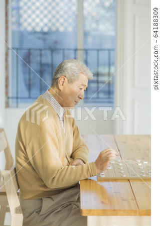 Happy senior life concept. Healthy activities in daily life of senior couple 084 Happy senior life concept. Healthy activities in daily life of senior couple 084 64188309