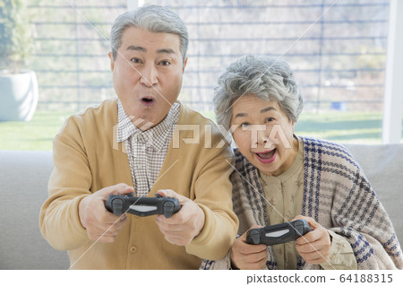 Happy senior life concept. Healthy activities in daily life of senior couple 164 Happy senior life concept. Healthy activities in daily life of senior couple 164 64188315