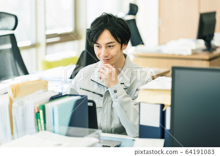 Work clothes men office Work clothes men office 64191083