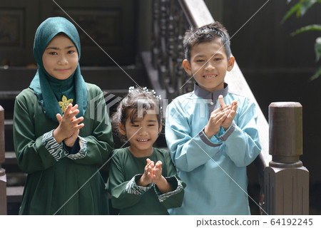 Hari Raya Eid Al-Fitr concept. Hari Raya Eid Al-Fitr concept. 64192245