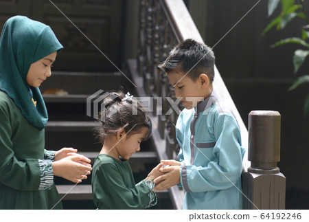 Hari Raya Eid Al-Fitr concept. Hari Raya Eid Al-Fitr concept. 64192246