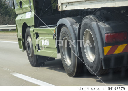 Special car driving on the road Special car driving on the road 64192279