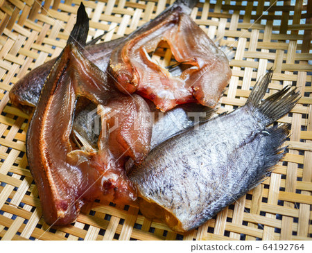 Sun dried fish / trichogaster pectoralis fish and Sun dried fish / trichogaster pectoralis fish and 64192764
