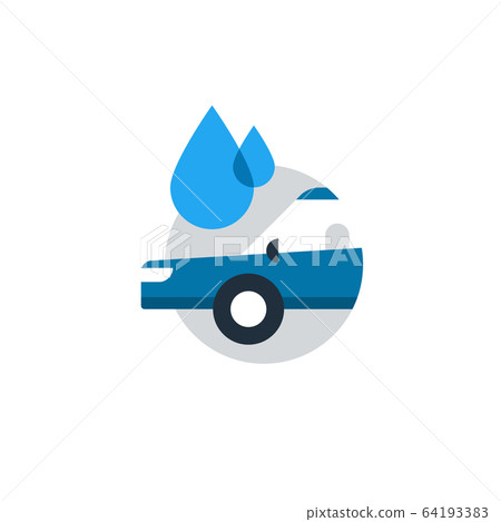 Auto car wash concept, cleaning services logo 64193383