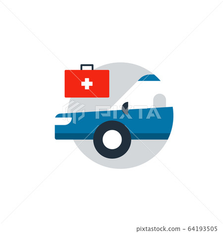 Emergency car, safety medical box, first-aid Emergency car, safety medical box, first-aid 64193505