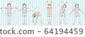 一個女人鍛煉 64194459